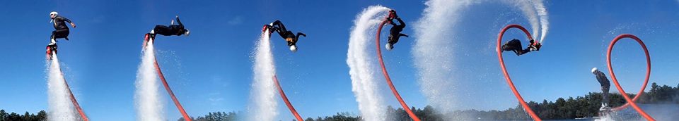 Flyboard salto maken